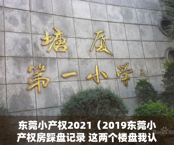 东莞小产权2021（2019东莞小产权房踩盘记录 这两个楼盘我认为最值购买）