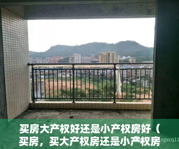 买房大产权好还是小产权房好（买房，买大产权房还是小产权房？专家：主要有两大区别）