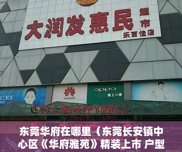 东莞华府在哪里（东莞长安镇中心区《华府雅苑》精装上市 户型超靓）