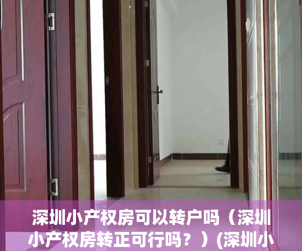 深圳小产权房可以转户吗（深圳小产权房转正可行吗？）(深圳小产权可以转红本吗)