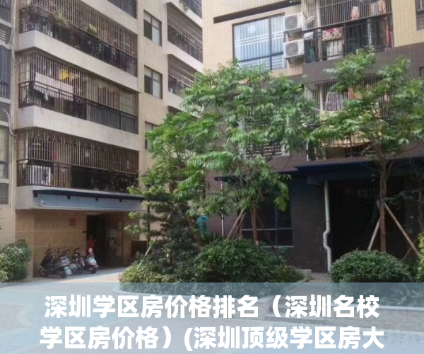 深圳学区房价格排名（深圳名校学区房价格）(深圳顶级学区房大跌500万)