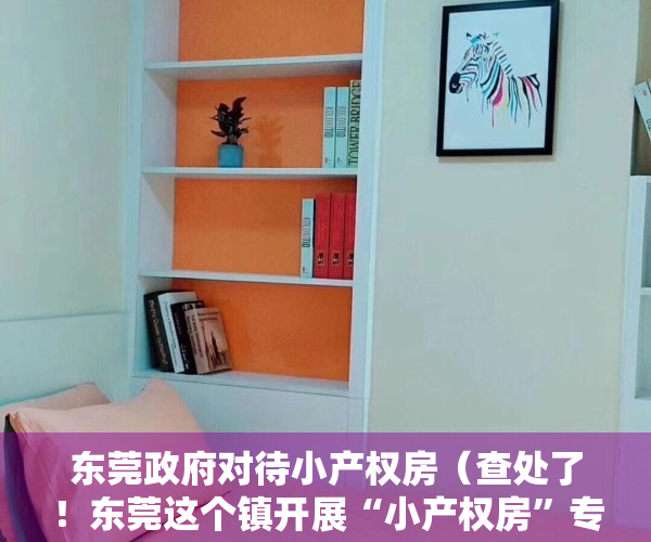 东莞政府对待小产权房（查处了！东莞这个镇开展“小产权房”专项整治！）
