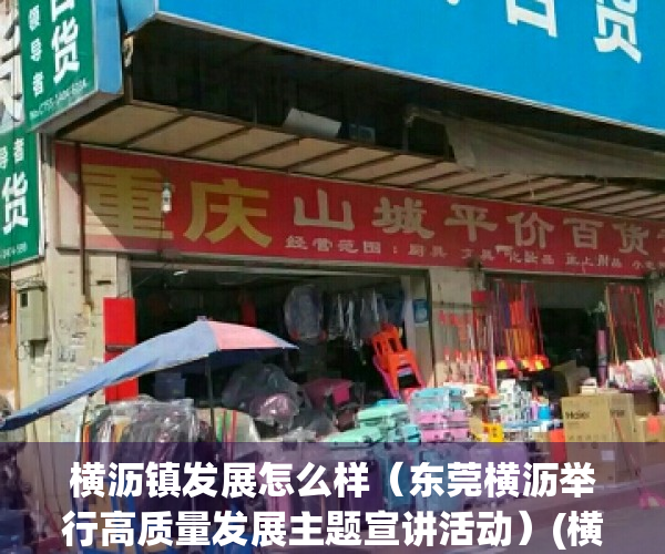 横沥镇发展怎么样（东莞横沥举行高质量发展主题宣讲活动）(横沥的发展)