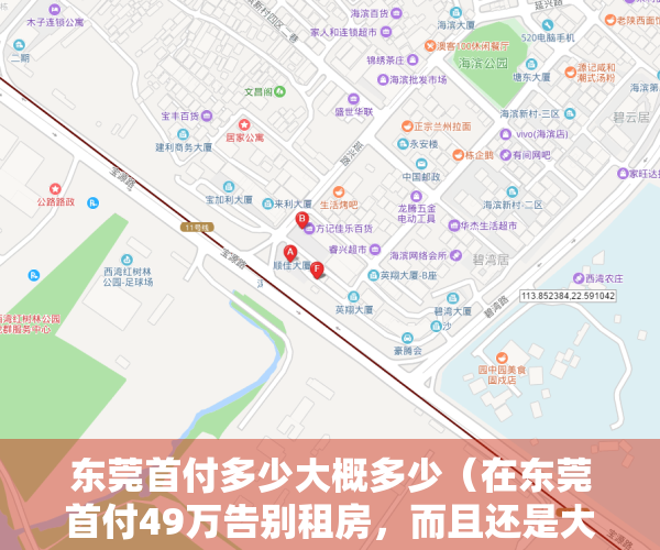 东莞首付多少大概多少（在东莞首付49万告别租房，而且还是大型花园小区）