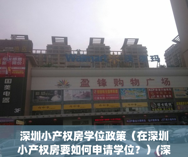 深圳小产权房学位政策（在深圳小产权房要如何申请学位？）(深圳小产权房有学位)