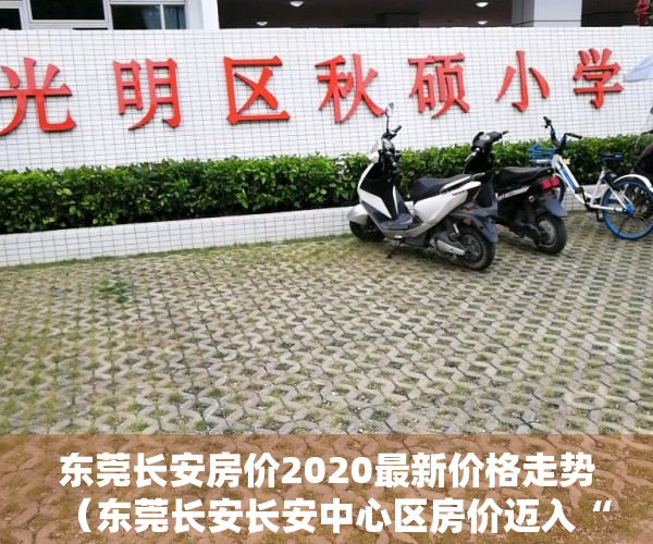 东莞长安房价2020最新价格走势（东莞长安长安中心区房价迈入“2万+”，最贵的小区均价超过4万平）