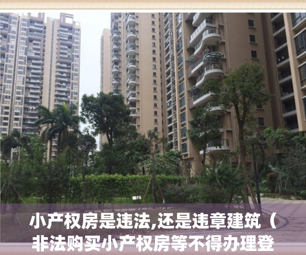 小产权房是违法,还是违章建筑（非法购买小产权房等不得办理登记）(小产权房子是违章建筑吗)