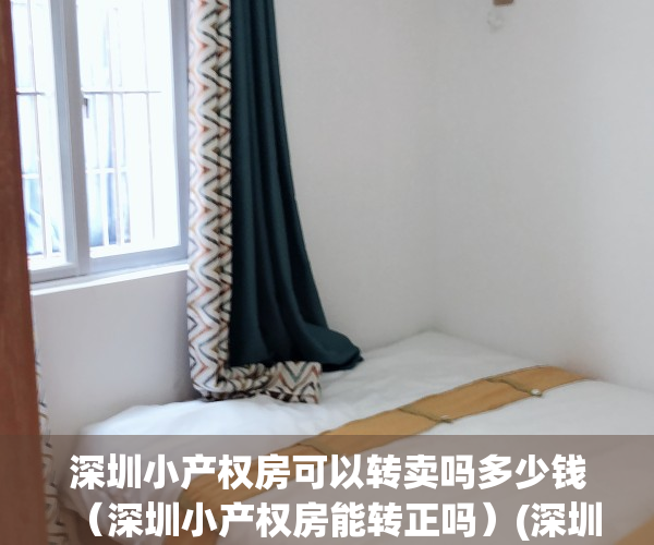 深圳小产权房可以转卖吗多少钱（深圳小产权房能转正吗）(深圳小产权房可以转让吗)