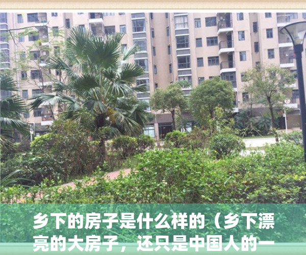 乡下的房子是什么样的（乡下漂亮的大房子，还只是中国人的一个梦）(乡下的房子值钱吗)