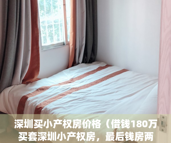 深圳买小产权房价格（借钱180万买套深圳小产权房，最后钱房两空）(深圳买小产权房安全吗)