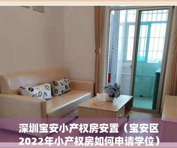 深圳宝安小产权房安置（宝安区2022年小产权房如何申请学位）(深圳市宝安区小产权房价格)
