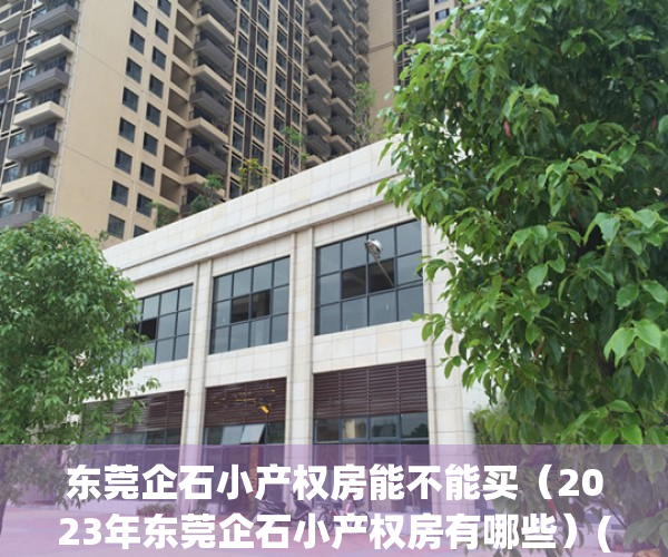 东莞企石小产权房能不能买（2023年东莞企石小产权房有哪些）(企石小产权怎么这么便宜)