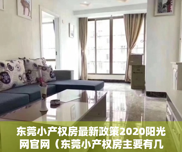 东莞小产权房最新政策2020阳光网官网（东莞小产权房主要有几种解释？）