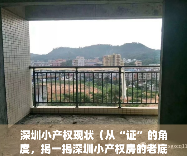 深圳小产权现状（从“证”的角度，揭一揭深圳小产权房的老底儿！）(深圳小产权房何去何从)