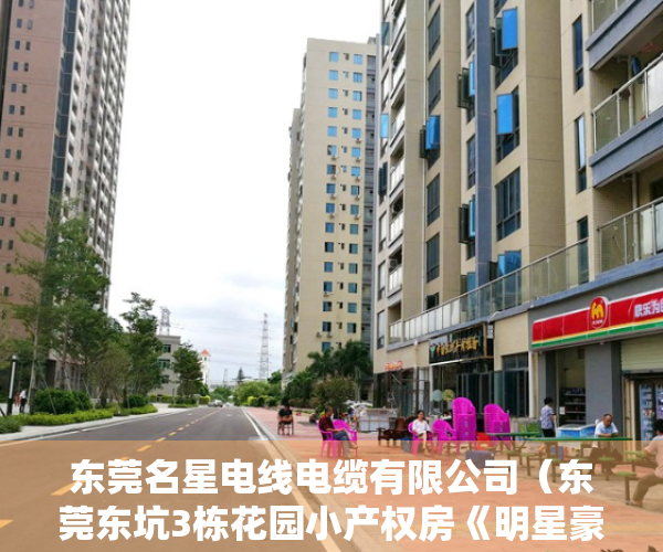 东莞名星电线电缆有限公司（东莞东坑3栋花园小产权房《明星豪庭》封闭式管理社区，开发商本价2998平方起，政府重点改造区域）
