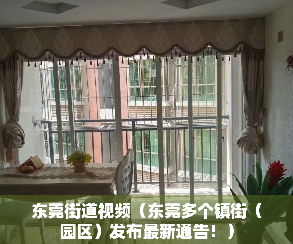 东莞街道视频（东莞多个镇街（园区）发布最新通告！）