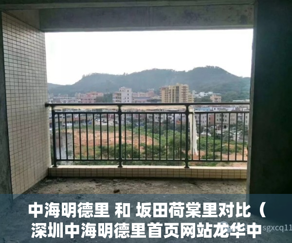 中海明德里 和 坂田荷棠里对比（深圳中海明德里首页网站龙华中海明德里欢迎您户型房价楼盘详情）