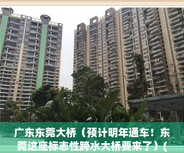 广东东莞大桥（预计明年通车！东莞这座标志性跨水大桥要来了）(东莞大桥在哪个位置)