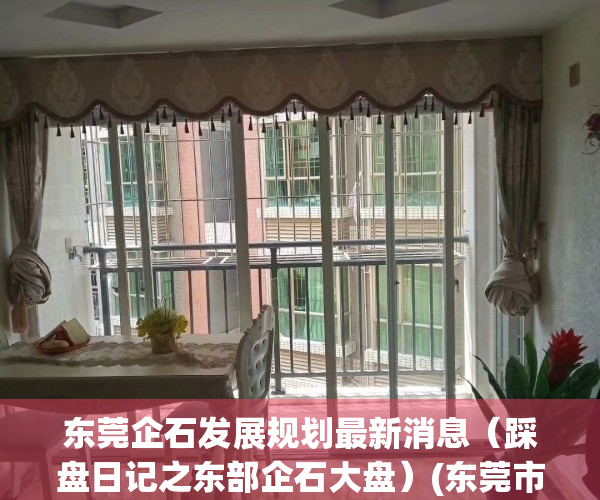 东莞企石发展规划最新消息（踩盘日记之东部企石大盘）(东莞市企石镇发展前景)