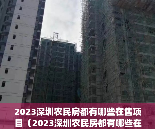 2023深圳农民房都有哪些在售项目（2023深圳农民房都有哪些在售）(深圳的农民房还有升值空间吗)