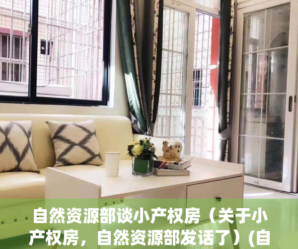 自然资源部谈小产权房（关于小产权房，自然资源部发话了）(自然资源部小产权房屋的解答)