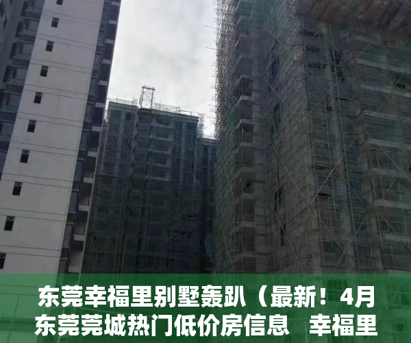 东莞幸福里别墅轰趴（最新！4月东莞莞城热门低价房信息   幸福里有好房）