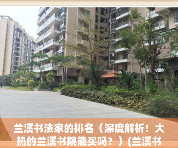 兰溪书法家的排名（深度解析！大热的兰溪书院能买吗？）(兰溪书画名家)
