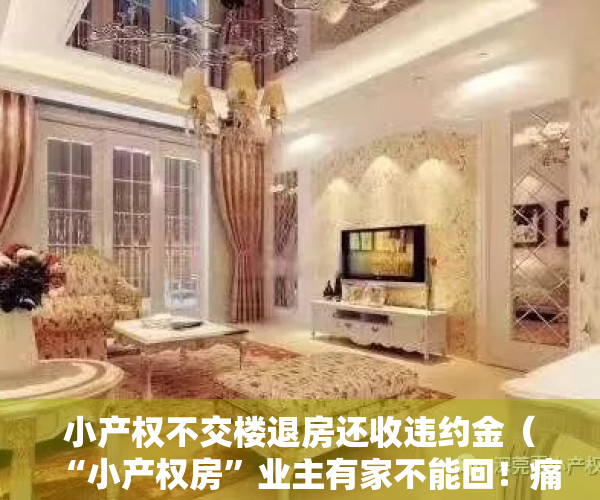 小产权不交楼退房还收违约金（“小产权房”业主有家不能回！痛苦维权无人理）