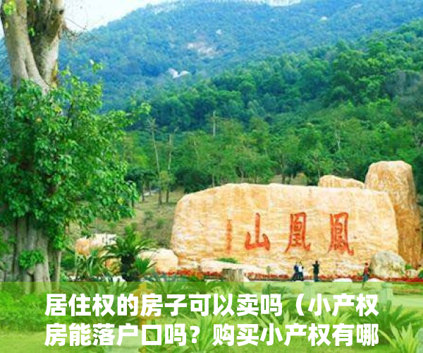 居住权的房子可以卖吗（小产权房能落户口吗？购买小产权有哪些风险）