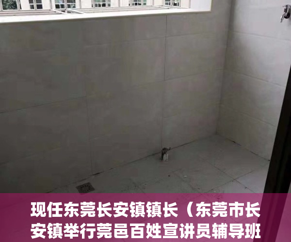 现任东莞长安镇镇长（东莞市长安镇举行莞邑百姓宣讲员辅导班）(最新东莞长安镇镇长)