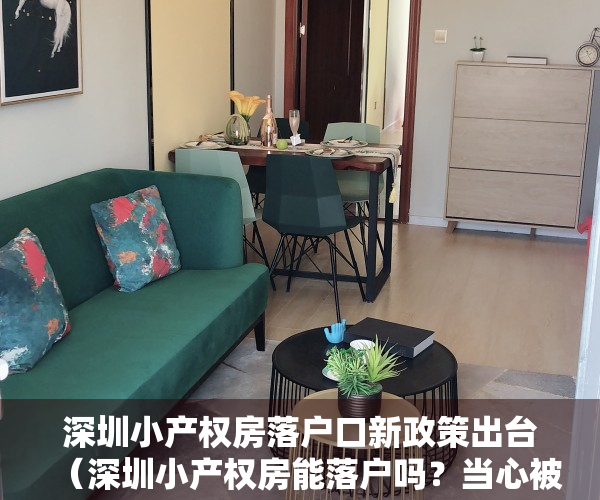 深圳小产权房落户口新政策出台（深圳小产权房能落户吗？当心被忽悠！）