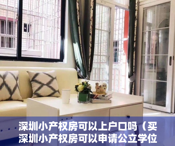 深圳小产权房可以上户口吗（买深圳小产权房可以申请公立学位吗？刚需请进！）