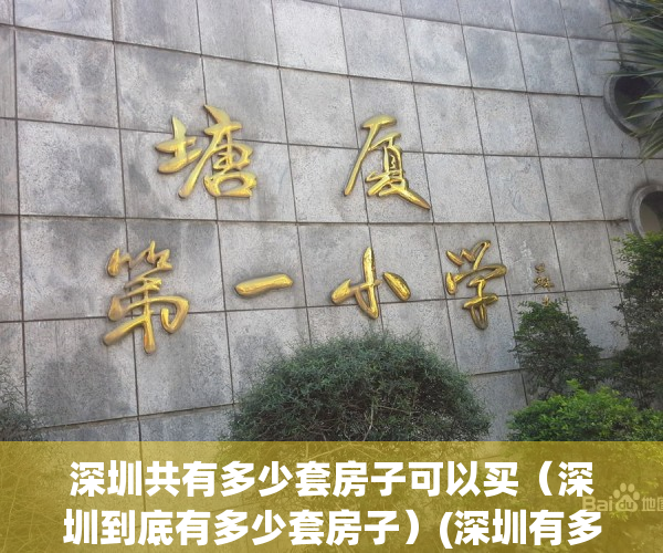 深圳共有多少套房子可以买（深圳到底有多少套房子）(深圳有多套房家庭数量)