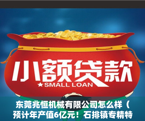 东莞兆恒机械有限公司怎么样（预计年产值6亿元！石排镇专精特新产业园首个项目成功摘牌！）