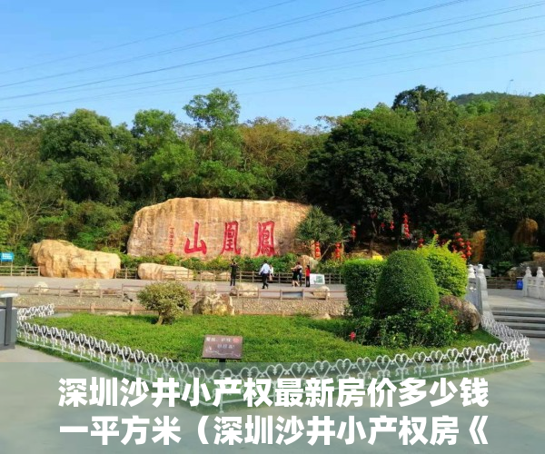 深圳沙井小产权最新房价多少钱一平方米（深圳沙井小产权房《湖畔公馆》中心地段200套全新大盘首付10W起）
