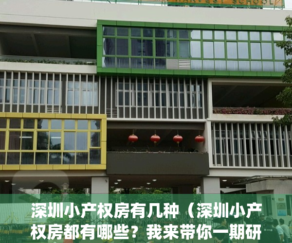 深圳小产权房有几种（深圳小产权房都有哪些？我来带你一期研究）(现在深圳小产权房的价格是多少)