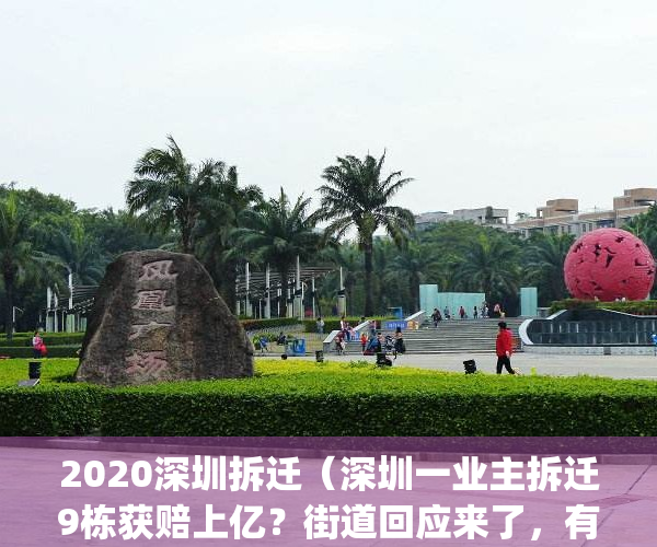 2020深圳拆迁（深圳一业主拆迁9栋获赔上亿？街道回应来了，有反转！）(深圳拆迁95%)