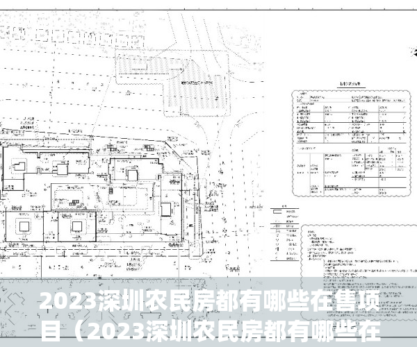 2023深圳农民房都有哪些在售项目（2023深圳农民房都有哪些在售）(深圳农民房房源)