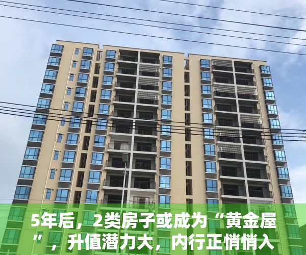 5年后，2类房子或成为“黄金屋”，升值潜力大，内行正悄悄入手