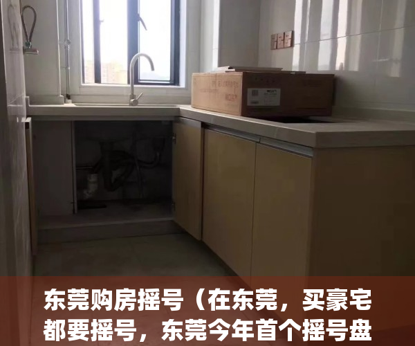 东莞购房摇号（在东莞，买豪宅都要摇号，东莞今年首个摇号盘诞生）(东莞摇号什么时候出结果)