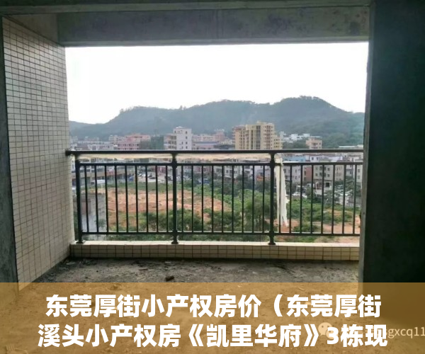 东莞厚街小产权房价（东莞厚街溪头小产权房《凯里华府》3栋现房，可分8年）