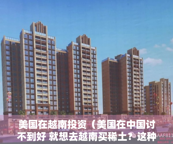 美国在越南投资（美国在中国讨不到好 就想去越南买稀土？这种想法太简单！）