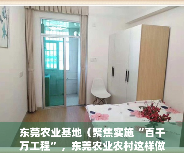 东莞农业基地（聚焦实施“百千万工程”，东莞农业农村这样做）(东莞农业大县)