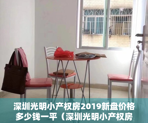 深圳光明小产权房2019新盘价格多少钱一平（深圳光明小产权房由何而来？原因有几个方面？）