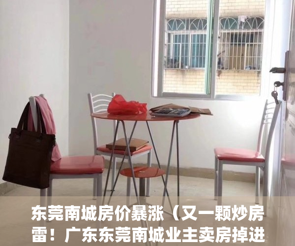 东莞南城房价暴涨（又一颗炒房雷！广东东莞南城业主卖房掉进骗局）(2021东莞南城房价大概是多少钱一平方)