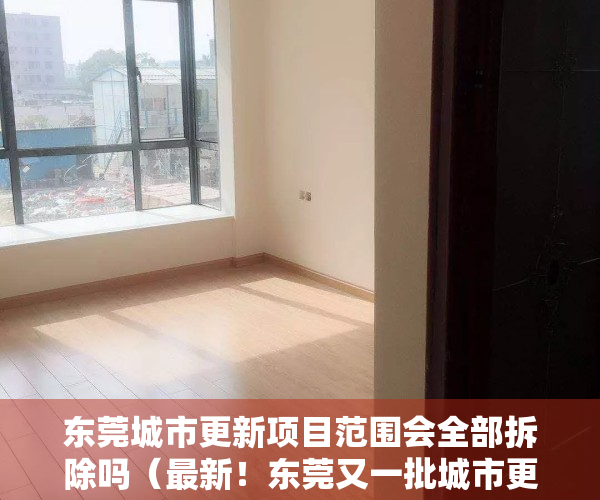 东莞城市更新项目范围会全部拆除吗（最新！东莞又一批城市更新项目来了！）