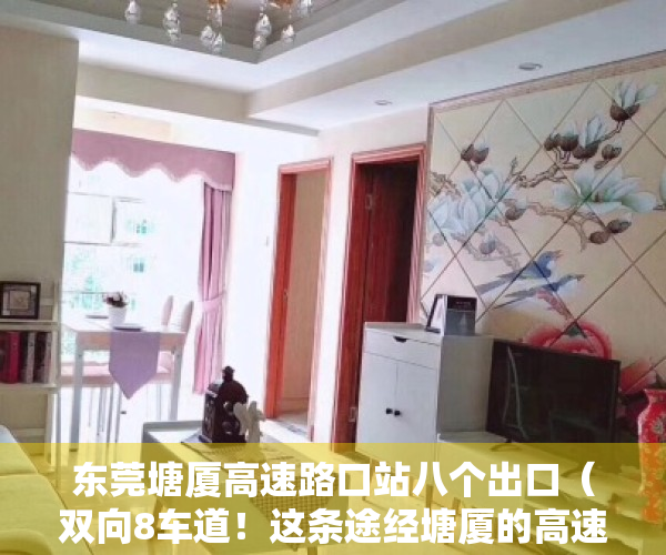 东莞塘厦高速路口站八个出口（双向8车道！这条途经塘厦的高速正在升级改造）