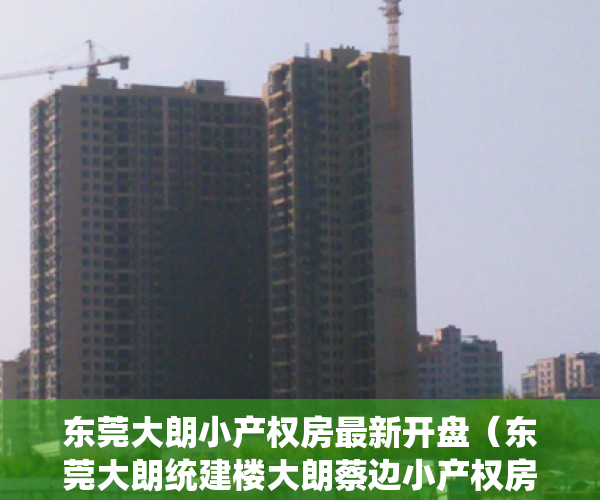 东莞大朗小产权房最新开盘（东莞大朗统建楼大朗蔡边小产权房大润发旁在售小产权房长塘花园旁在售小产权房【松湖•智汇城】1：1停车场重磅来袭～）