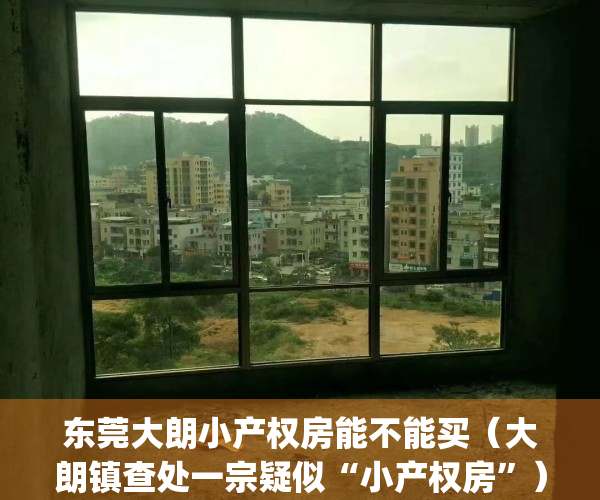 东莞大朗小产权房能不能买（大朗镇查处一宗疑似“小产权房”）(东莞大朗小产权房有哪些)