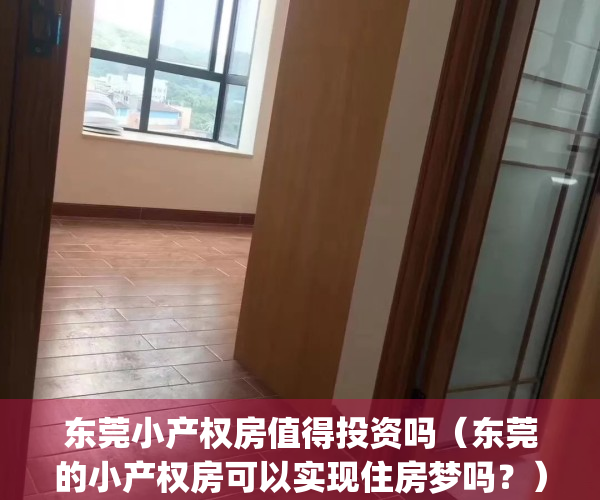 东莞小产权房值得投资吗（东莞的小产权房可以实现住房梦吗？）(东莞小产权房可以买吗?产权房)